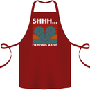 I'm Doing Maths Funny Gym Bodybuilding Cotton Apron 100% Organic Maroon