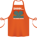 I'm Doing Maths Funny Gym Bodybuilding Cotton Apron 100% Organic Orange