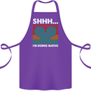 I'm Doing Maths Funny Gym Bodybuilding Cotton Apron 100% Organic Purple