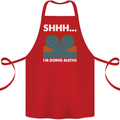 I'm Doing Maths Funny Gym Bodybuilding Cotton Apron 100% Organic Red
