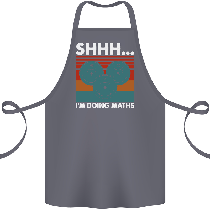 I'm Doing Maths Funny Gym Bodybuilding Cotton Apron 100% Organic Steel