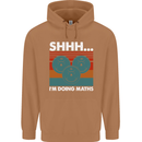 I'm Doing Maths Funny Gym Bodybuilding Mens 80% Cotton Hoodie Caramel Latte