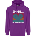 I'm Doing Maths Funny Gym Bodybuilding Mens 80% Cotton Hoodie Purple