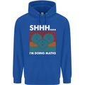I'm Doing Maths Funny Gym Bodybuilding Mens 80% Cotton Hoodie Royal Blue
