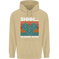 I'm Doing Maths Funny Gym Bodybuilding Mens 80% Cotton Hoodie Sand