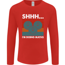 I'm Doing Maths Funny Gym Bodybuilding Mens Long Sleeve T-Shirt Red
