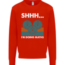I'm Doing Maths Funny Gym Bodybuilding Mens Sweatshirt Jumper Bright Red