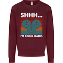 I'm Doing Maths Funny Gym Bodybuilding Mens Sweatshirt Jumper Maroon