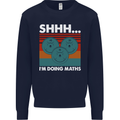 I'm Doing Maths Funny Gym Bodybuilding Mens Sweatshirt Jumper Navy Blue