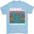 I'm Doing Maths Funny Gym Bodybuilding Mens T-Shirt Cotton Gildan Light Blue