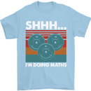 I'm Doing Maths Funny Gym Bodybuilding Mens T-Shirt Cotton Gildan Light Blue