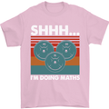 I'm Doing Maths Funny Gym Bodybuilding Mens T-Shirt Cotton Gildan Light Pink