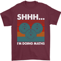 I'm Doing Maths Funny Gym Bodybuilding Mens T-Shirt Cotton Gildan Maroon