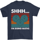 I'm Doing Maths Funny Gym Bodybuilding Mens T-Shirt Cotton Gildan Navy Blue