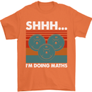 I'm Doing Maths Funny Gym Bodybuilding Mens T-Shirt Cotton Gildan Orange