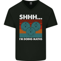 I'm Doing Maths Funny Gym Bodybuilding Mens V-Neck Cotton T-Shirt Black