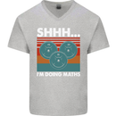 I'm Doing Maths Funny Gym Bodybuilding Mens V-Neck Cotton T-Shirt Sports Grey