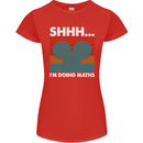 I'm Doing Maths Funny Gym Bodybuilding Womens Petite Cut T-Shirt Red