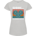 I'm Doing Maths Funny Gym Bodybuilding Womens Petite Cut T-Shirt Sports Grey