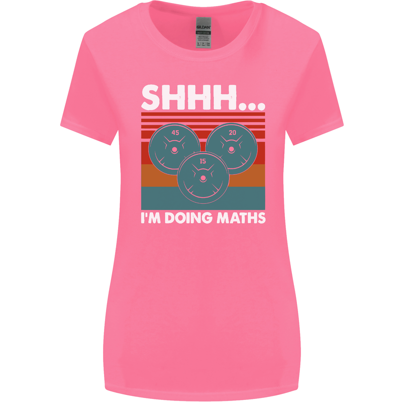 I'm Doing Maths Funny Gym Bodybuilding Womens Wider Cut T-Shirt Azalea