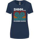 I'm Doing Maths Funny Gym Bodybuilding Womens Wider Cut T-Shirt Navy Blue