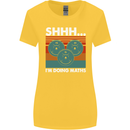 I'm Doing Maths Funny Gym Bodybuilding Womens Wider Cut T-Shirt Yellow