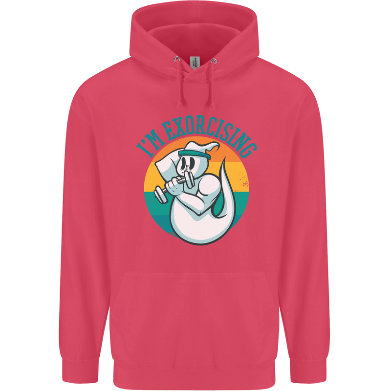 I'm Exorcising Funny Halloween Gym Fitness Childrens Kids Hoodie Heliconia