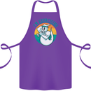 I'm Exorcising Funny Halloween Gym Fitness Cotton Apron 100% Organic Purple