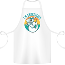 I'm Exorcising Funny Halloween Gym Fitness Cotton Apron 100% Organic White
