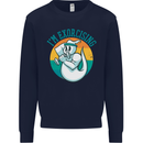 I'm Exorcising Funny Halloween Gym Fitness Kids Sweatshirt Jumper Navy Blue