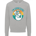 I'm Exorcising Funny Halloween Gym Fitness Kids Sweatshirt Jumper Sports Grey