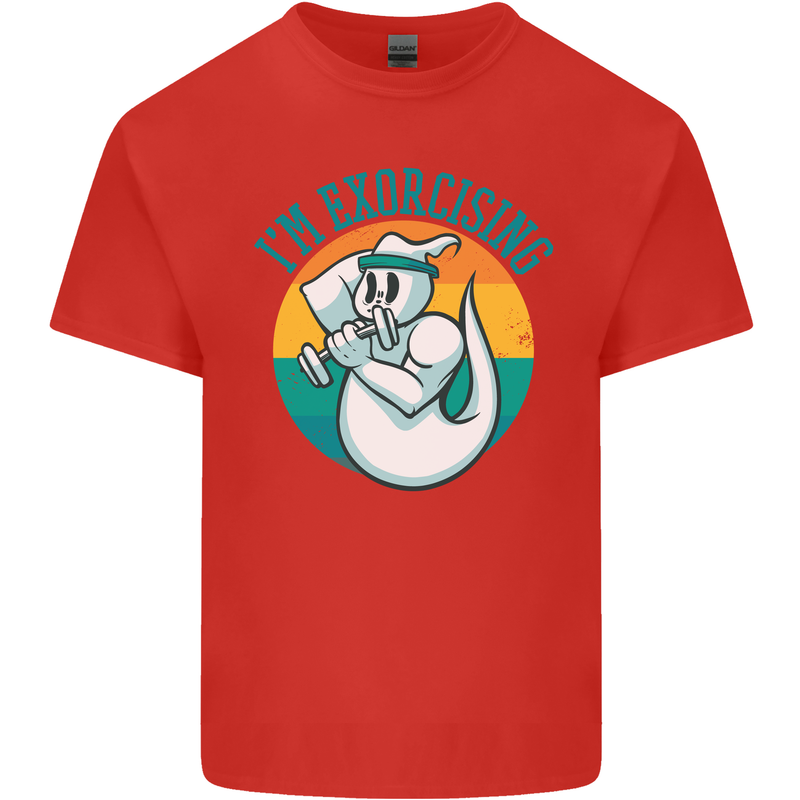 I'm Exorcising Funny Halloween Gym Fitness Kids T-Shirt Childrens Red