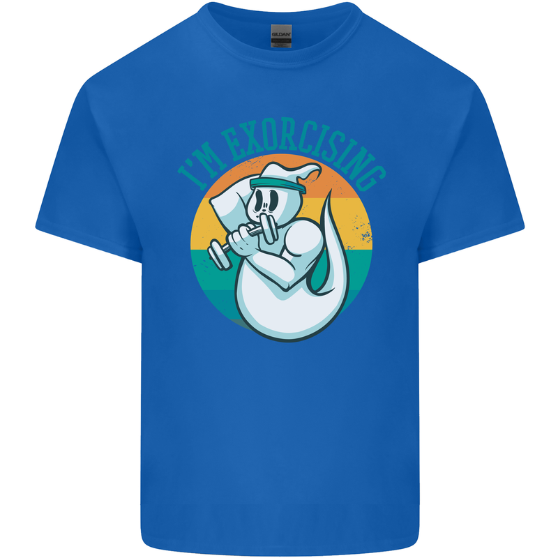 I'm Exorcising Funny Halloween Gym Fitness Kids T-Shirt Childrens Royal Blue