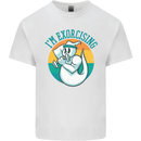 I'm Exorcising Funny Halloween Gym Fitness Kids T-Shirt Childrens White
