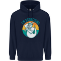 I'm Exorcising Funny Halloween Gym Fitness Mens 80% Cotton Hoodie Navy Blue
