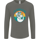 I'm Exorcising Funny Halloween Gym Fitness Mens Long Sleeve T-Shirt Charcoal