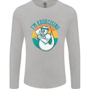 I'm Exorcising Funny Halloween Gym Fitness Mens Long Sleeve T-Shirt Sports Grey
