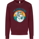 I'm Exorcising Funny Halloween Gym Fitness Mens Sweatshirt Jumper Maroon