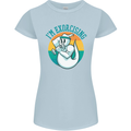 I'm Exorcising Funny Halloween Gym Fitness Womens Petite Cut T-Shirt Light Blue
