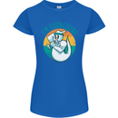 I'm Exorcising Funny Halloween Gym Fitness Womens Petite Cut T-Shirt Royal Blue