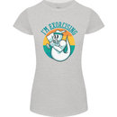 I'm Exorcising Funny Halloween Gym Fitness Womens Petite Cut T-Shirt Sports Grey