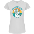 I'm Exorcising Funny Halloween Gym Fitness Womens Petite Cut T-Shirt White