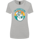 I'm Exorcising Funny Halloween Gym Fitness Womens Wider Cut T-Shirt Sports Grey