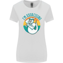 I'm Exorcising Funny Halloween Gym Fitness Womens Wider Cut T-Shirt White