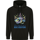 I'm Going to Be a Big Sister Unicorn Childrens Kids Hoodie Black