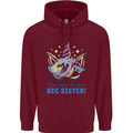 I'm Going to Be a Big Sister Unicorn Childrens Kids Hoodie Maroon