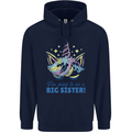 I'm Going to Be a Big Sister Unicorn Childrens Kids Hoodie Navy Blue