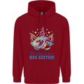 I'm Going to Be a Big Sister Unicorn Childrens Kids Hoodie Red