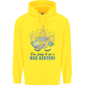 I'm Going to Be a Big Sister Unicorn Childrens Kids Hoodie Yellow