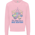I'm Going to Be a Big Sister Unicorn Kids Sweatshirt Jumper Light Pink